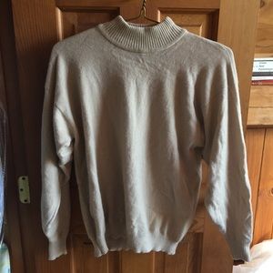 Mock neck cashmere sweater